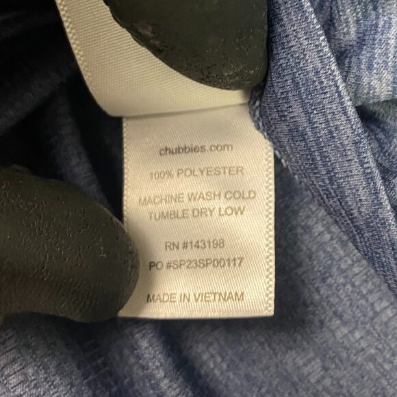 Chubbies Ultimate Tee Shirt Men's XL Blue Performance Gym Running - Picture 10 of 10